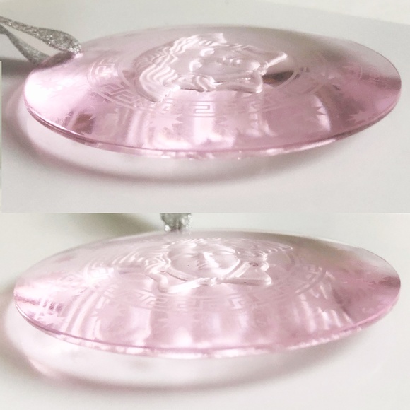 Rosenthal Versace Medusa Ornament Pink Crystal Ornament Home Decor - Picture 6 of 8